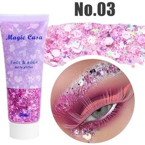 Makeup sequins mermaid scales face body lips colorful polarized makeup